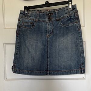 Jade Girl’s Denim A-Line Mini Skirt Blue Size 14